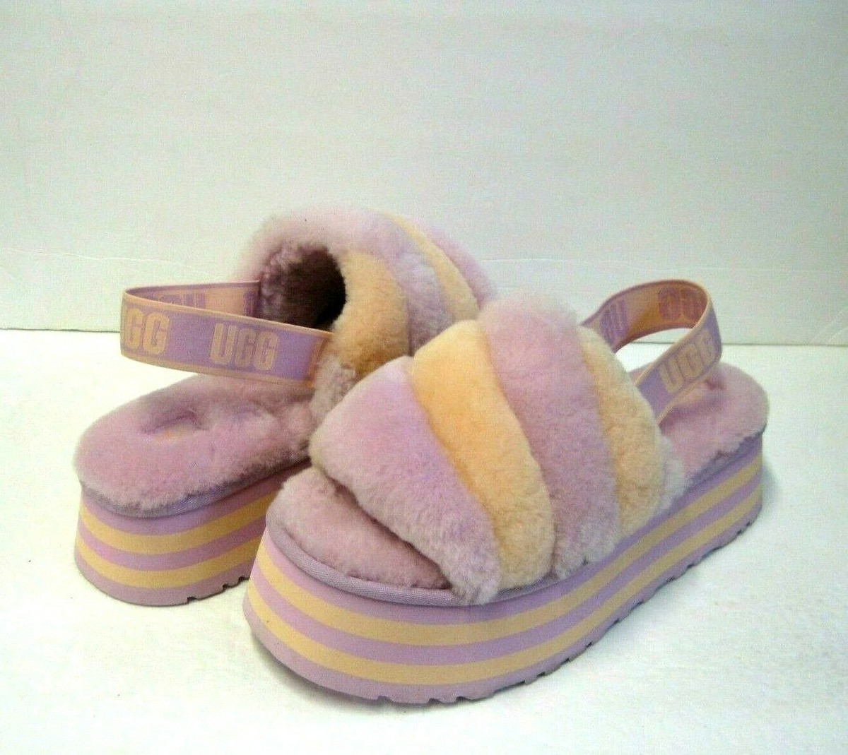 Slide Sandals Pink Ugg Women's Disco Checker Slide Stores