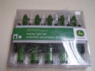 John Deere Tractor Holiday Christmas 10 Light Set Kurt S Alder Indoor/Outdoor UL