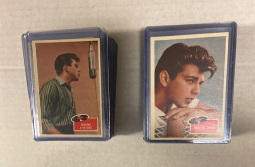 1959 Topps Fabian Sammelkarten Komplettset 55 Karten in Topladern
