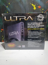 Ultra 3.5" Black USB 2.0 External Hard Drive External Enclosure Stackable New