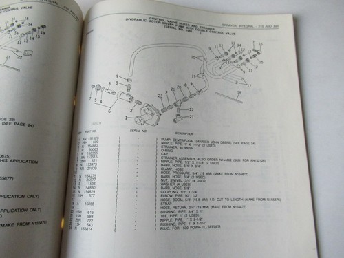 1976 John Deere 210 220 integral sprayer parts catalog - Picture 3 of 3