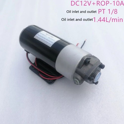 Bombas hidráulicas eléctricas DC 12V/24V AC 220V diésel pequeñas bombas de aceite DC bombas de engranajes - Imagen 7 de 18