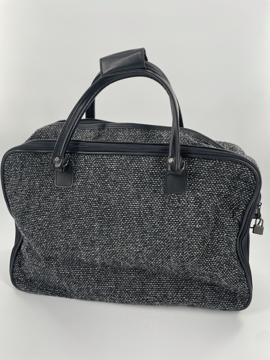 Vintage 80's GIVENCHY Wool Tweed Large Weekender Travel Bag Vintage 80's GIVENCHY Wool Tweed Large Weekender Travel Bag