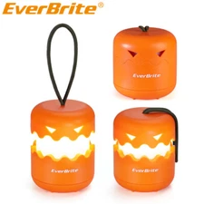 EverBrite Halloween Pumpkin Lantern 3Pack Collapsible Lantern Pumpkins w/Lanyard