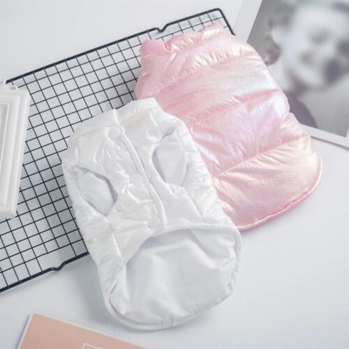 Cute Puppy Pet Small Dog Cat Winter Warm Coat Padded Vest Jacket Sizes S M L - Picture 84 of 90