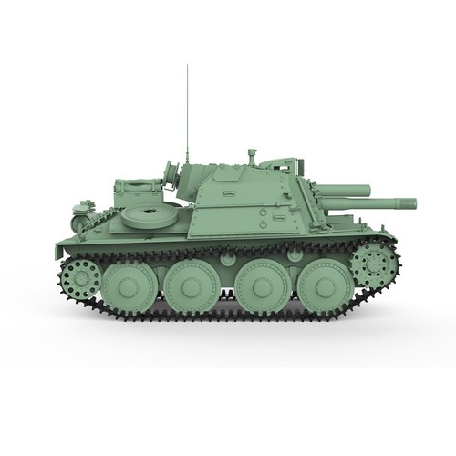 SSMODEL SS144735 1/144 Kit Modelo Militar Suecia SAV m/43 1946 105mm GUERRA WoT - Imagen 4 de 9