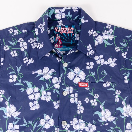 Dixxon Flannel Co Aloha Series Herren SM Hemd Blau Blumen Hawaii Button Down - Bild 4 von 9