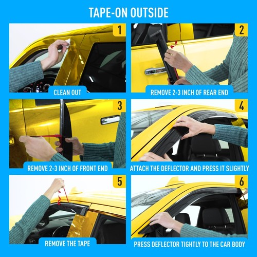 Rain Guards Vent Visors Shade for 2017-2025 Mazda CX-5 - Picture 9 of 9