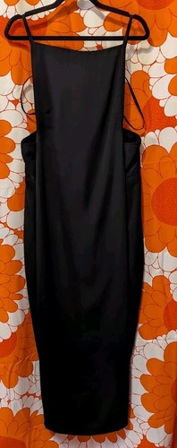 Maurie & Eve 10 Maxi Dress Black Strappy Backless Lbd Sheath Party Cocktail - Picture 8 of 20