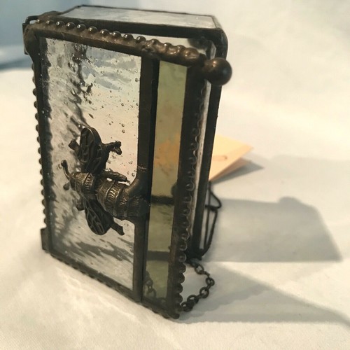 J. Devlin Glaskasten klar strukturiert mit Biene 3 1/8" x 2 3/8" x 2 1/4" 36,99 $ - Bild 8 von 12