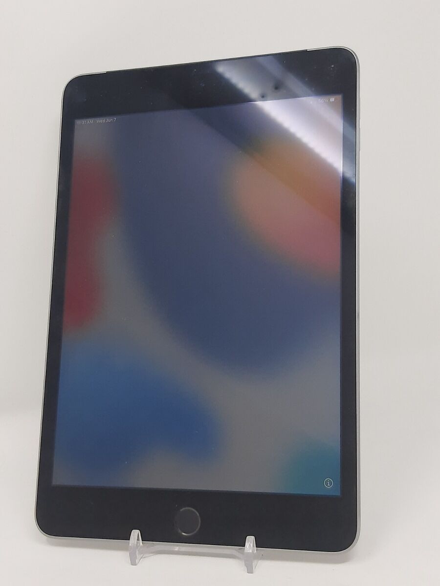 Apple iPad mini 4 32GB, Wi-Fi + Cellular (Unlocked), 7.9in - Space Gray NR (T15)