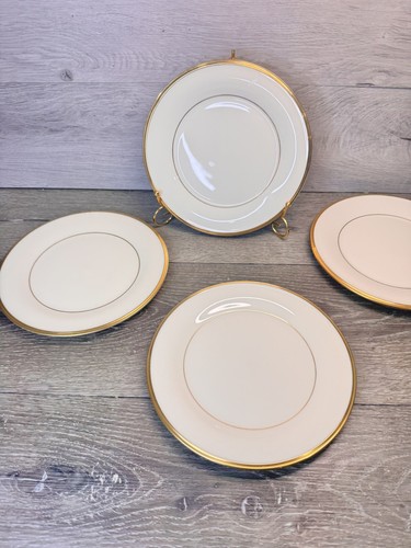 Lenox Eternal Elfenbein Goldrand 8-1/8" Salatteller USA ~ 4er Set - Bild 2 von 10