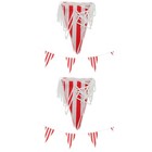  2 Sets Party Banner Circus Carnival Striped Bunting Flag Carnival Theme Party