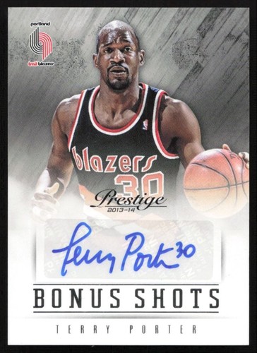 2013-14 Panini Prestige Bonus Shots Terry Porter Auto Blazers #35 A41