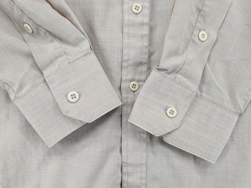 Vintage Damon Shirt Mens XL Tan Western Pearl Snap Long Sleeve Striped 70s 80s - Picture 5 of 20