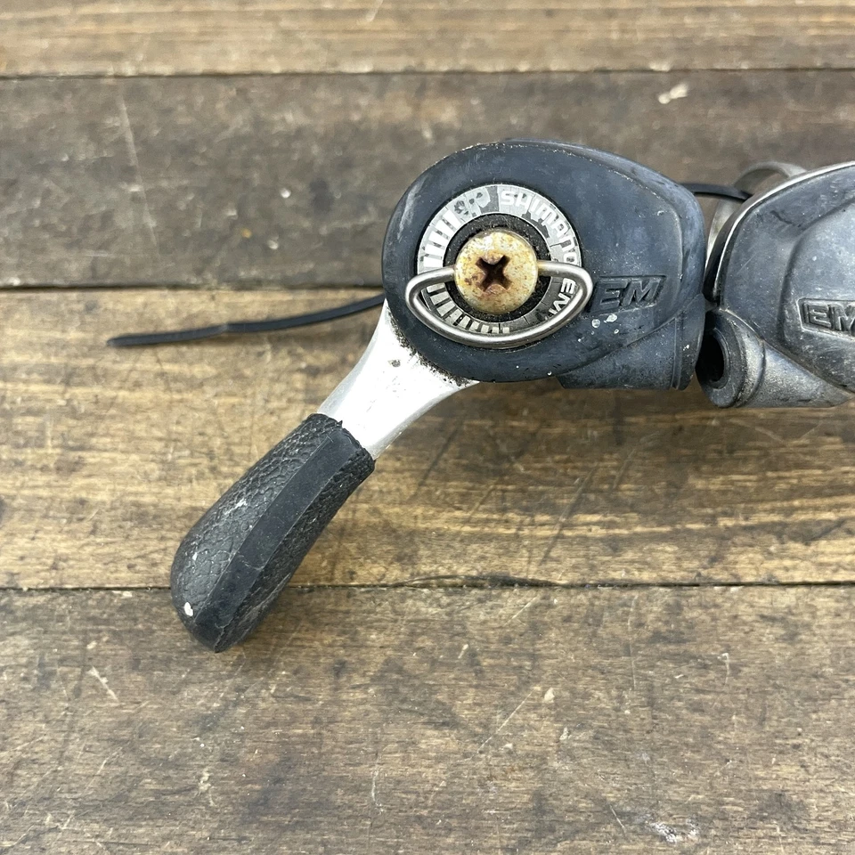 Vintage Shimano EM SL-MT50 Thumb Shifters Pair Japan MTB Bike Lever 160g Retro - Image 3 of 4