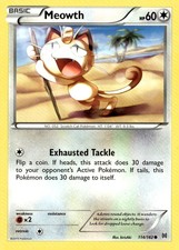 Meowth Common XY - BREAKthrough 114/162 Pokémon TCG