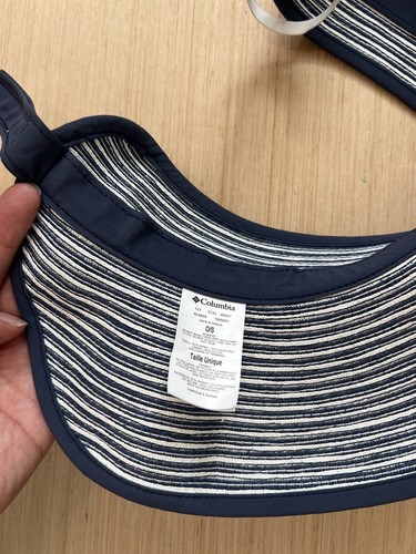 Columbia Mujer OS Azul Blanco Empacable Visera Protección Solar - Imagen 8 de 12