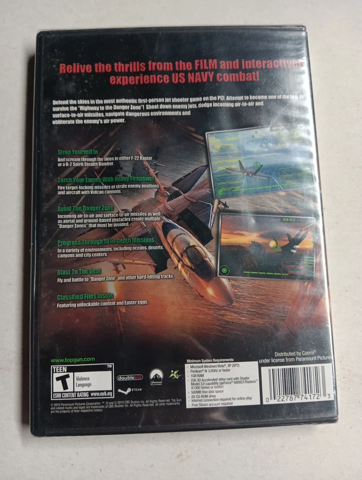 Top Gun PC CD ROM Computer Game New Sealed Windows - Image 2 of 2