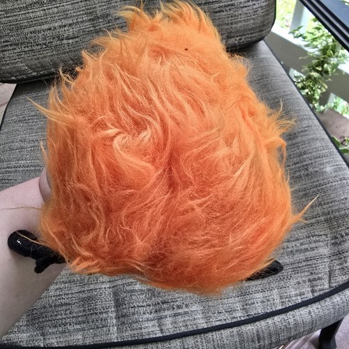 Vintage "I'm Slurp" orange pelziges Plüschmonster spektakuläre Produkte Borg Stoff - Bild 7 von 17