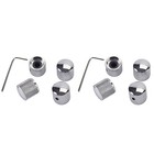  2 stücke GD123A Metallkuppel Ton Tunning Knopf mit Sechskantschrauben Lock