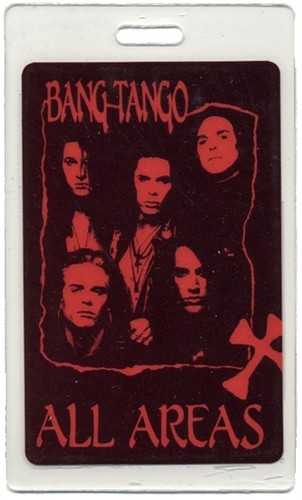Bang Tango 1989 Psycho Cafe Tour Vintage All Access Laminated Backstage Pass
