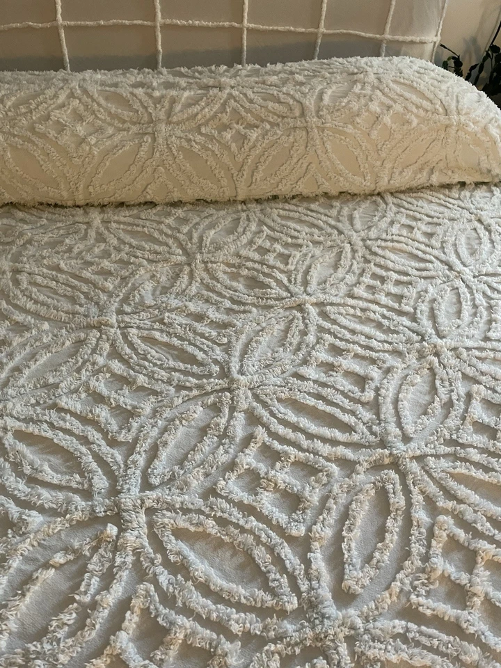 Магазин Vermont Country шениль большого размера кровать раскладная светло-голубая - Изображение 4 из 4