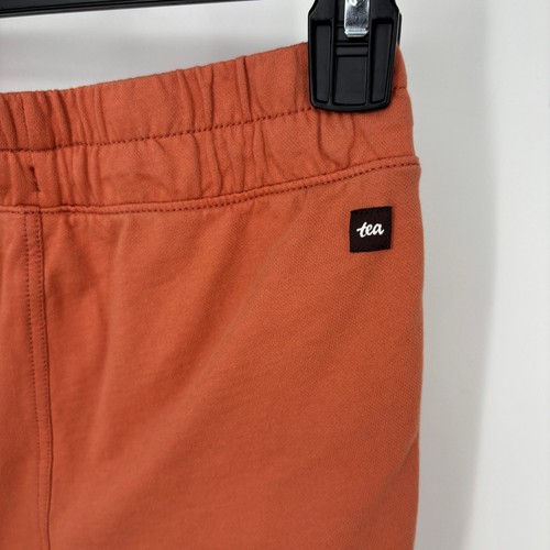 Tea collection boys shorts size 10 orange stripes drawstring pockets casual play - Picture 3 of 8
