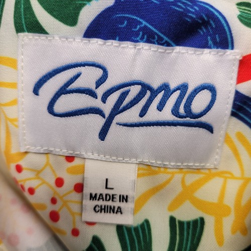 EPMO Hawaii Herren Tropical Kurzarm Hemd Tukan & Blätter Print Größe Large - Bild 7 von 10