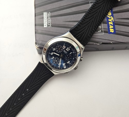 Swatch Irony Chrono 2000 - YCS401 - Secret agent promo Good year Eagle F1 - NUOV - Picture 3 of 4