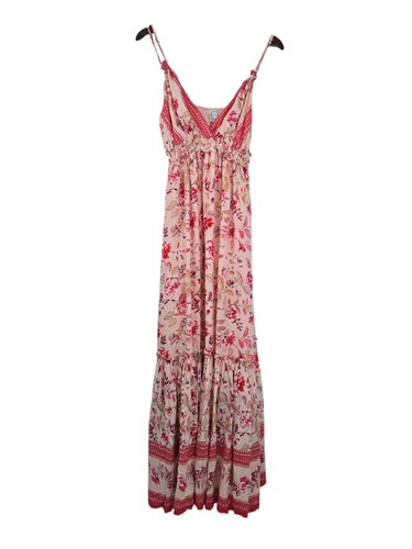 Neu mit Etikett Blue Rain Francesca's Maxikleid rosa Blumen bodenlang Größe M - Bild 6 von 21