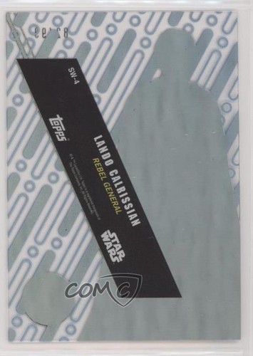 2016 Star Wars High Tek Pattern 1 Blue Rainbow Foil 82/99 Lando Calrissian fm0 - Picture 2 of 3