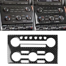 Carbon Fiber Radio Climate Control Console Sticker AC CD Cover Trims For GTR R35