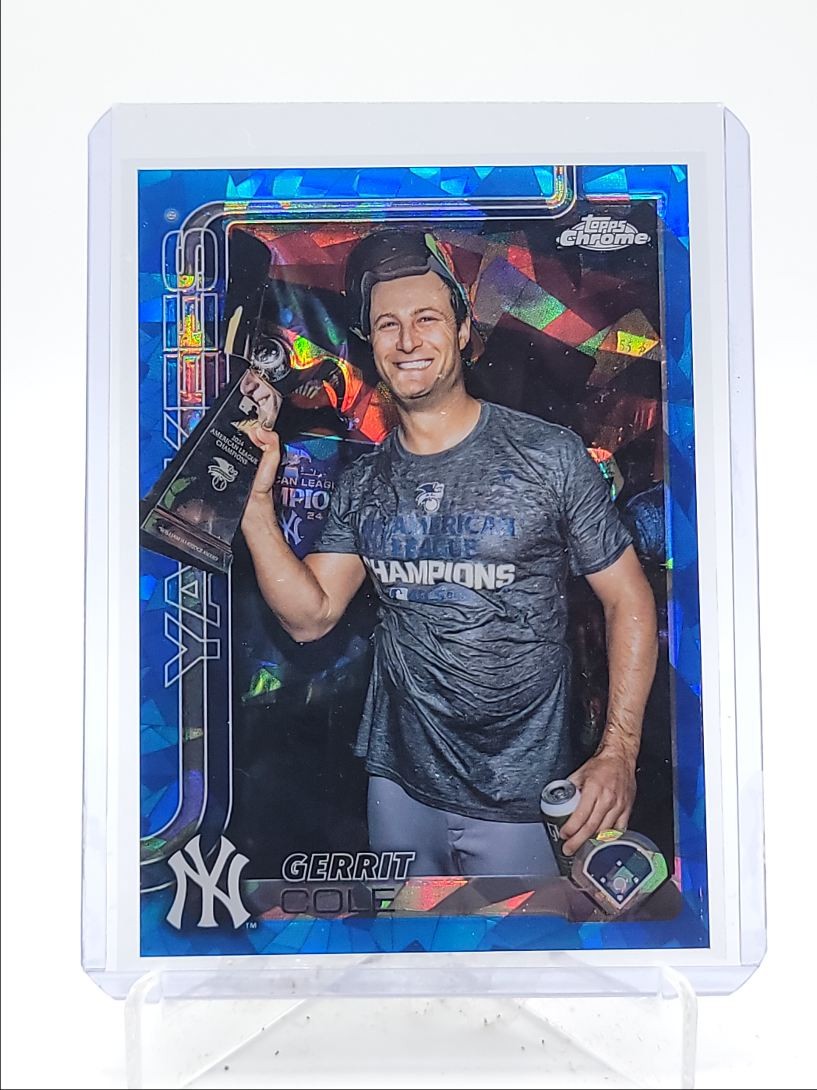 GERRIT COLE 2025 TOPPS CHROME SAPPHIRE IMAGE VARIATION YANKEES C Q3599
