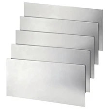 5 Pcs 20 Gauge Steel Sheet Metal,12" x 6" Cold Rolled Galvanized Steel Plate,...