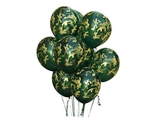 Camo Balloons. Army Party Decorations - Military Going Away Party, Or Welcome