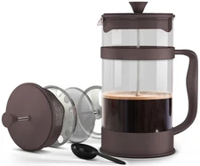 Utopia Kitchen 12 Ounce 0.35 Liter French Press Coffee Maker, Tea Maker, Trav...