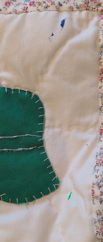 Edredón cosido a mano de colección Hollie Hobbie/Sun Bonnet Sue (completo 80"x65") *Defectos/Leer - Imagen 13 de 24