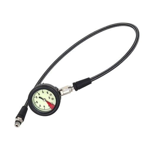 Equipo de buceo manómetro manguera de fibra de carbono dial fácil de leer - Imagen 11 de 26