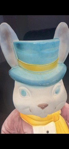 Vintage 34" Carolina Ent. Blue Eyes Ed. Mr. Bunny Hase Ostern Blasform Gartendeko - Bild 6 von 24