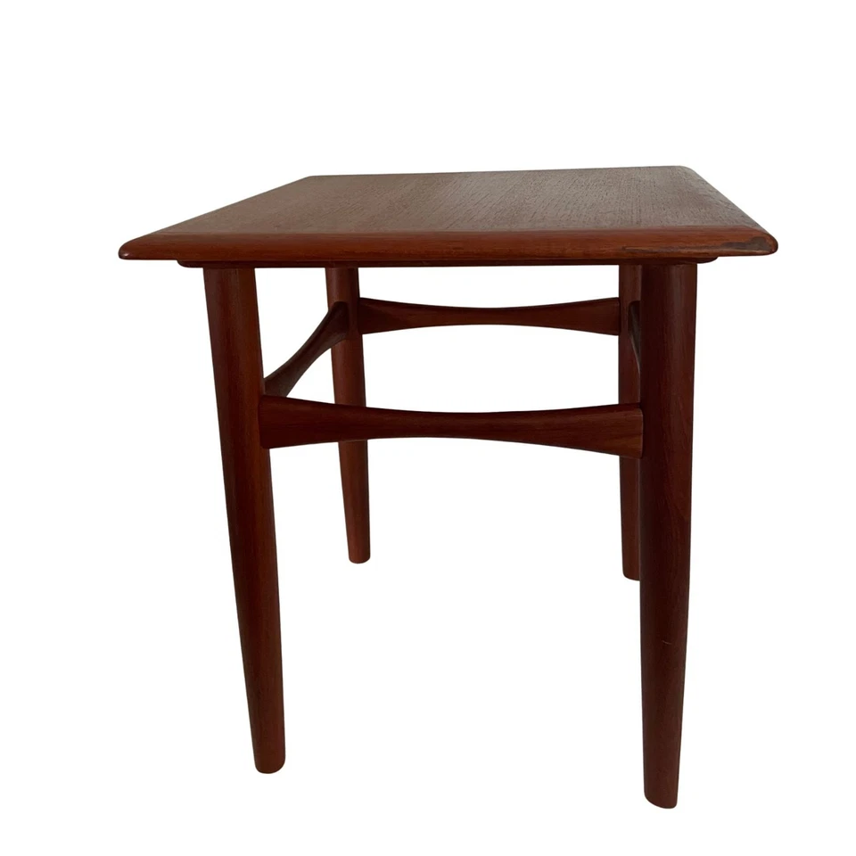 MCM Danish Modern Side Table End Square Teak Vintage - Image 2 of 4