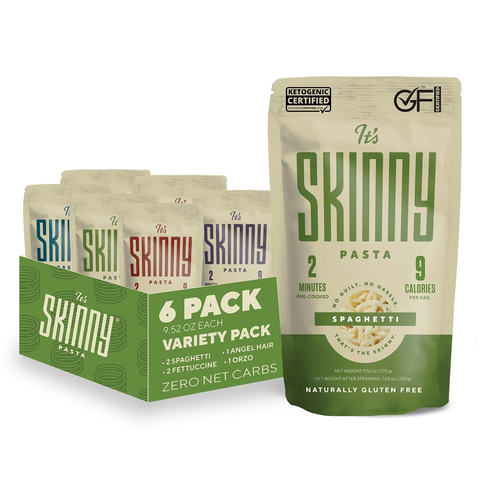 It’s Skinny Pasta Variety Pack Spaghetti Fettuccine Angel Hair Orzo