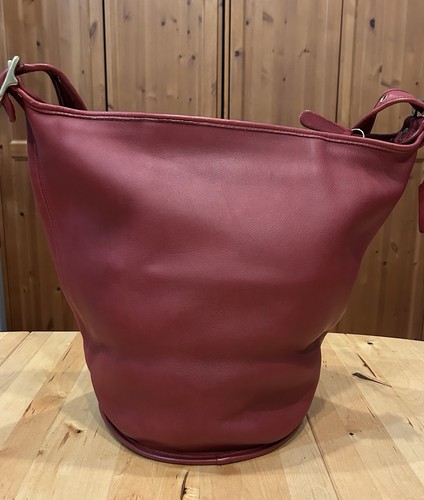 XL Vintage Coach rot Seesack Futterbeutel Reise Weekender Tragetasche 9085 - Bild 4 von 14