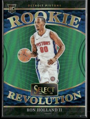 2024-25 Panini Select - Rookie Revolution Ron Holland II #18 Green Prizm (RC)
