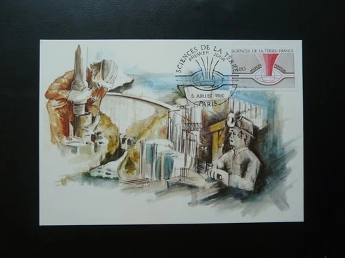 geology earth science maximum card France 1980