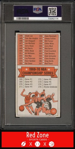 1970 Topps - #101 Checklist 111-175 VG-EX PSA 4 - Picture 2 of 2