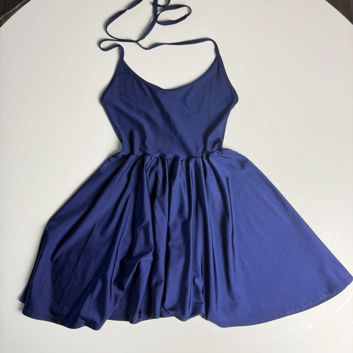 american apparel blue dress American Apparel Deep V Plunge Neck Winter