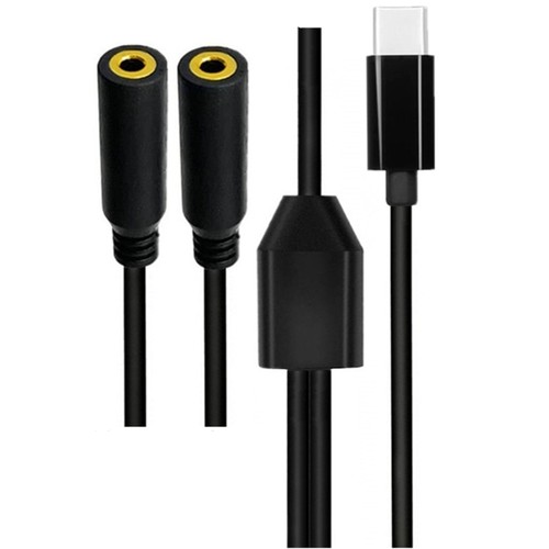 Type C Digital Sound Splitter Cable for Music Streaming Podcasts Mobile Gaming - Afbeelding 2 van 13