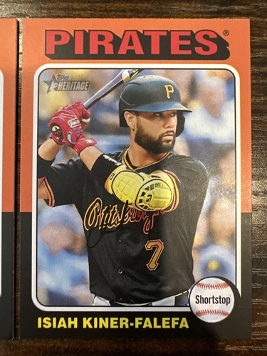 2024 Topps Heritage High Number Pittsburgh Pirates Set 5 Karten Paul Skenes RC - Bild 5 von 6