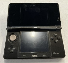 Nintendo 3DS Black/Gray CTR-001(USA) No Charger Tested Works Read Desc -- S2G --